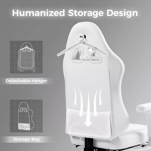 Silla Gaming Couleur personnalisée <span class=keywords><strong>Blanco</strong></span> Sin Marca Blanc complet Cadeira Gamer Fotel Gamingowy Chaise de jeu multifonctionnelle avec repose-pieds - Product Image 6