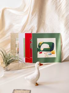 Support de cadre photo carré en carton recyclable avec <span class=keywords><strong>illustration</strong></span> simple pour les peintures à l'aquarelle et aux pastels à l'huile des enfants - Product Image 4