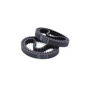 1.5gt GT2 5mm 6mm 9mm 10mm 12mm 15mm 30mm mở kết thúc <span class=keywords><strong>PU</strong></span> với dây/cao su với sợi thủy tinh trắng/đen thời gian vành đai - Product Image 5