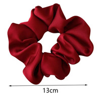 Aksesoris Ikat Rambut Wanita Gaya Prancis Elegan dari Kain, Buatan Tangan, Grosir, Asli 21cm