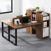 Bureau de travail de designer à bon prix, bureau d'ordinateur en bois / Bureau de luxe pour 4 personnes, mobilier de bureau