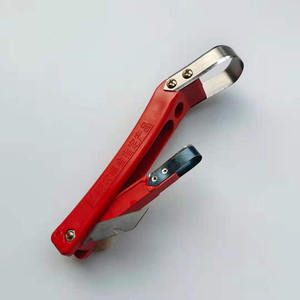 ที่ขูดเปลือกไม้สแตนเลส ด้ามจับพลาสติกสีแดง หัวเหลี่ยม หัวกลม เครื่องมือกำจัดโรคต้นไม้ สำหรับการตัดแต่งกิ่ง - Product Image 4