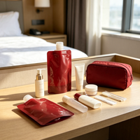 Pochettes souples sans BPA avec bec verseur, sacs de voyage durables à presser pour soins de la peau et détergents liquides, essentiels de voyage rechargeables et autoportants