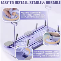 Planche de musculation multifonctionnelle antidérapante en ABS, durable, pour exercices abdominaux complets et rouleau abdominal