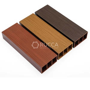 Rucca 50 * 50毫米WPC/PVC木塑复合空心型材低价木材产品 - Product Image 5