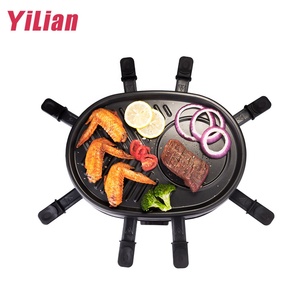Grill électrique en acier pour <span class=keywords><strong>raclette</strong></span> avec surface antiadhésive pour un fromage parfaitement fondu, facile à utiliser et à déguster - Product Image 3