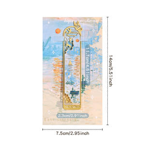 इमाडा स्टेशनरी 6 pccs गोल्डन खोखली धातु बुकमार्क के साथ छात्रों के शिक्षकों की महिलाओं के लिए निशान - Product Image 6