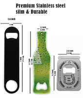 2024 nouvel été 3D coloré bouteille forme Bar ouvre-bière en acier inoxydable Sublimation blanc ouvre-bouteille personnalisé ouvre-bouteille