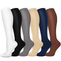 Chaussettes de compression antidérapantes pour mollet Chaussettes de football de sport Chaussettes de compression longues