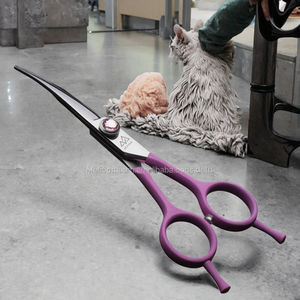Tijeras de Peluquería Canina de Diseño Especial Rosa, Tijeras Curvas hacia Abajo, Ecológicas y de Calidad - Product Image 3