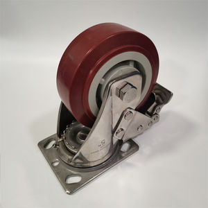 CMCL 4 5 6 8 Polegadas rodízios de aço inoxidável Rodas de rodízio para serviço pesado Rodízios de travamento de aço inoxidável - Product Image 5