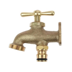 Outside Tap Solid Brass Outdoor Tap Compatible with Hose Fittings Ideal Garden Tap for Allotments Stables and <b>Builder</b> Yards - Product Image 5