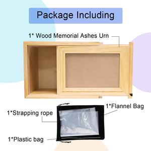 BSCI fabrika özel <span class=keywords><strong>Pet</strong></span> <span class=keywords><strong>Urns</strong></span> köpekler için külleri ile fotoğraf çerçevesi <span class=keywords><strong>Pet</strong></span> kremasyon çömleği özel ahşap <span class=keywords><strong>Pet</strong></span> <span class=keywords><strong>Urns</strong></span> kutusu sürgülü kapak ile - Product Image 5