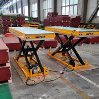 Plataforma Elevadora Hidráulica de Tijera de Perfil Ultrabajo para Carga y Descarga en Almacenes