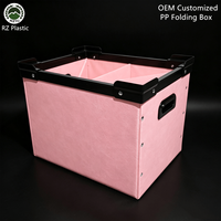 Boîte de rangement écologique recyclée, pliable, gain de place, fabriquée en feuille de plastique 100% recyclable, fabricant de boîtes en panneaux PP sur mesure