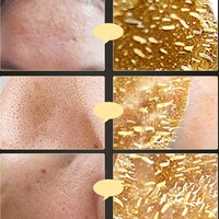 Masque Facial au Collagène et Or 24K Anti-Points Noirs, Masque Décollable Purifiant en Profondeur pour Soin de la Peau