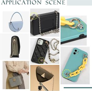 Sets Bag Strap Connector Buckles Colors Purse Suspension Clasp Round Metal Side <b>Clip</b> Buckle Handbag Chain <b>Ring</b> Clasp Hardware Fa - Product Image 4