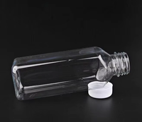 Bouteille d'eau minérale en plastique vide de 250 ml, 350 ml, 400 ml, 475 ml, 500 ml, bouteilles d'eau potable en PET, forme carrée, bouteille de boisson pour jus