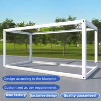 Structure de Maison Préfabriquée Modulaire Démontable en Acier de 10/20 Pieds, Extensible, Type Conteneur Maritime