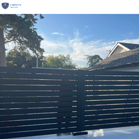 Gran oferta, puertas de entrada eléctricas, sistema de valla de seguridad de Metal de aluminio, cercas de jardín para el hogar, tapas de poste de valla