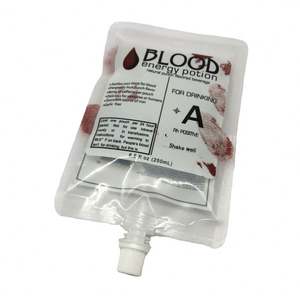 Halloween nước trái cây túi máu đôi túi máu duy nhất 350ml 450ml 500ml - Product Image 5