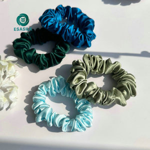 100% Puur Natuurlijke Echte Zijden Haarbanden Dames Scrunchies Zijde - Product Image 3