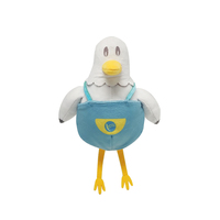 Boneka Burung Camar Kustom, Boneka Sea Mew, Hewan Boneka Lembut Isi Kapas Poliester PP, Layanan OEM ODM Personalisasi, Pabrik Grosir