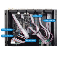 Venoen Kabel SATA Mini PC Industri Intel Core I7 4500U Sistem Barebone Gaming 2xDDR3L RAM 16GB 1mSATA SSD+2.5'' HDD Komputer