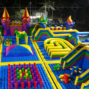 Château gonflable géant commercial pour intérieur/extérieur, aire <span class=keywords><strong>de</strong></span> jeux, parc d'attractions - Product Image 4