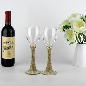 Lunettes à <span class=keywords><strong>vin</strong></span> en or, <span class=keywords><strong>ballon</strong></span> de 12 pouces, de qualité supérieure, avec emballage cadeau Unique, pour mariage, anniversaire - Product Image 2