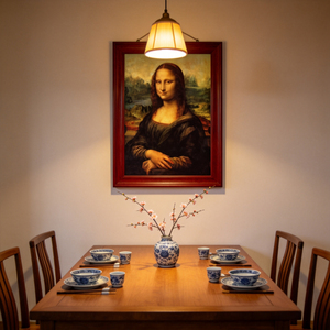 Reproducción de Obra Maestra renacentista famosa hecha a mano pintura al óleo Mona Lisa de <span class=keywords><strong>Leonardo</strong></span> <span class=keywords><strong>Da</strong></span> <span class=keywords><strong>Vinci</strong></span> - Product Image 3