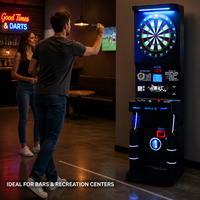 Darts Master - Machine de fléchettes électronique d'intérieur avec notation automatique, mode compétitif, écran LCD HD, structure métallique, garantie 1 an