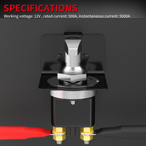 Nhiệm vụ nặng nề 500A 12V-36V chủ Pin giết chuyển đổi cố định xử lý isolator Pin ngắt kết nối chuyển đổi với khóa tấm cho xe - Product Image 5