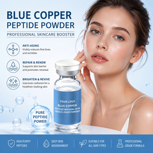 Poudre lyophilisée végétalienne au cuivre bleu Oligopeptide : Éclat de la peau, hydratation <span class=keywords><strong>intense</strong></span>, réduction des rides, anti-âge, réparation et renouvellement corporel - Product Image 6