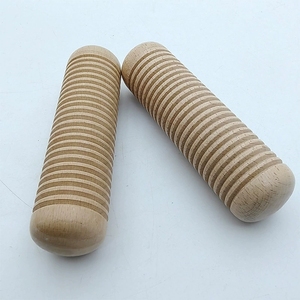 Instrument de percussion Orff en bois de hêtre massif à nervures, pour enfants, éducation précoce et sensorielle - Product Image 4