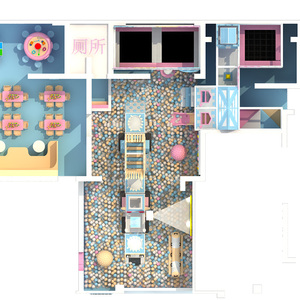 Thiết bị sân chơi trong nhà bán chạy nhất cho trẻ em, có bể bóng chơi mềm - Product Image 3