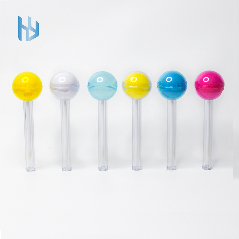 2 в 1 тубы для блеска для губ Lollipop с палочками, контейнер для бальзама для губ с индивидуальным логотипом