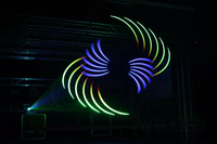 Projecteur Laser RGB 3W 5W lumière d'animation de scène ILDA petit faisceau couleur 25kpps 5W lumière laser pour événement