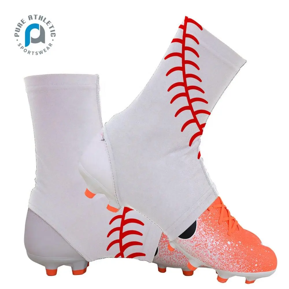Pure OEM wholesale USA basketball baseball sublimated custom sport compression spats football cleat covers