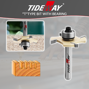 Fraiseuse à face à 4 dents en carbure revêtu d'étain de qualité professionnelle TIDEWAY pour le travail du bois avec support de personnalisation ODM OEM - Product Image 2