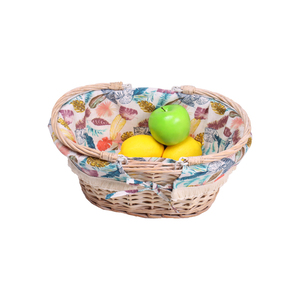 Rivestimento in tessuto staccabile maniglie girevoli salice rinforzato cesto <span class=keywords><strong>per</strong></span> il <span class=keywords><strong>trasporto</strong></span> di <span class=keywords><strong>pane</strong></span> a casa facile uso quotidiano imballato cartoni - Product Image 3