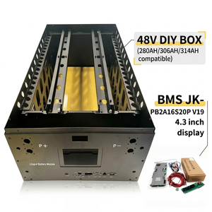 ตู้เก็บพลังงาน LiFePO4 แบบ DIY ขนาด 51.2V 48V 16kWh สำหรับบ้านพักตากอากาศแบบออฟกริด รองรับอินเวอร์เตอร์ไฮบริดพลังงานแสงอาทิตย์ขนาด 3kW-16kW - Product Image 3
