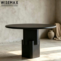 Meubles WISEMAX, style Wabi-sabi, meubles de maison vintage haut de gamme, table à manger ronde en bois, table de restaurant pour appartement, villa