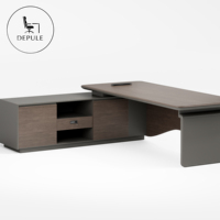 Vente d'usine - Bureau de direction personnalisable - Table de bureau multifonctionnelle pour PDG avec tiroirs - Bureau informatique - Solution tout-en-un