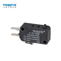 Micro-interrupteur à bouton-poussoir grand format TMAZTZ V-153-1c5 avec point de contact en cuivre, personnalisable, pour automatisation