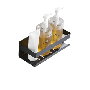 Mensola da bagno a parete moderna nera in acciaio inox angolo portasapone per uso domestico mensola cucina - Product Image 2