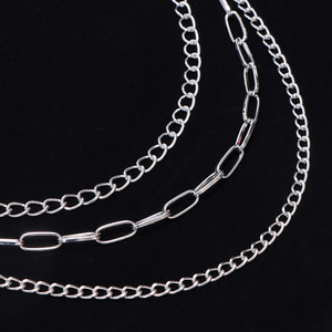 Multi Layer Metal Waist <b>Chain</b> With Skull <b>Cross</b> Pendant For Men Women Hip Hop Jeans Accessory Zinc Alloy Daily Wear - Product Image 4