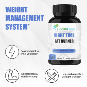 Cápsulas Quemagrasas Nocturnas con Vitamina D, Fórmula Herbal para el Control de Peso, Apoyo a la Salud Intestinal, Producto de Fábrica - Product Image 2