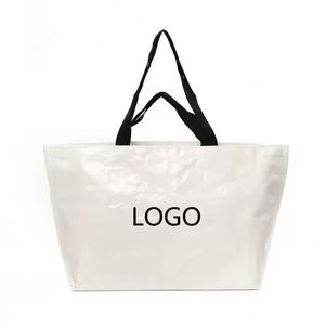 Bolsa de Compras Laminada de PP Tejido, Reutilizable, Ecológica, Personalizada de Fábrica, Extra Grande, para Uso en la Sala de Estar, para Compras de Supermercado - Product Image 2