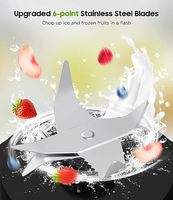 Multifunctionele persoonlijke USB oplaadbare handmixer, fruitmolen, sapcentrifuge, blender met 4000mAh batterij voor buiten en huishoudelijk gebruik